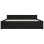 Schwarzer Massivholzbettrahmen 140x190 cm von vidaXL, Betten und Lattenroste - Ref: Foro24-815028, Preis: 163,65 €, Rabatt: %