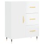 Glossy white plywood sideboard 69.5x34x90 cm by vidaXL, Sideboards - Ref: Foro24-827894, Price: 83,11 €, Discount: %