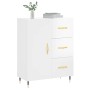 Aparador de madera contrachapada blanco brillante 69,5x34x90 cm de vidaXL, Aparadores - Ref: Foro24-827894, Precio: 83,05 €, ...
