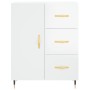 Glossy white plywood sideboard 69.5x34x90 cm by vidaXL, Sideboards - Ref: Foro24-827894, Price: 83,11 €, Discount: %