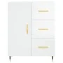 Hochglanzweißes Sperrholz-Sideboard 69,5 x 34 x 90 cm von vidaXL, Sideboards - Ref: Foro24-827894, Preis: 82,16 €, Rabatt: %