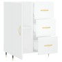 Glossy white plywood sideboard 69.5x34x90 cm by vidaXL, Sideboards - Ref: Foro24-827894, Price: 83,11 €, Discount: %