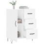 Aparador de madera de ingeniería blanco 69,5x34x90 cm de vidaXL, Aparadores - Ref: Foro24-827908, Precio: 92,47 €, Descuento: %