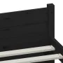 Schwarzer Massivholzbettrahmen 140x190 cm von vidaXL, Betten und Lattenroste - Ref: Foro24-815028, Preis: 163,65 €, Rabatt: %