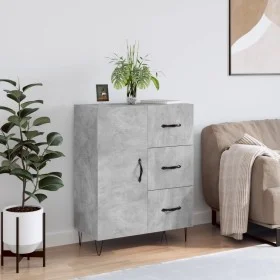 Concrete gray engineered wood sideboard 69.5x34x90 cm by vidaXL, Sideboards - Ref: Foro24-827912, Price: 88,77 €, Discount: %