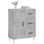 Concrete gray engineered wood sideboard 69.5x34x90 cm by vidaXL, Sideboards - Ref: Foro24-827912, Price: 89,41 €, Discount: %