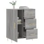 Aparador de madera de ingeniería gris Sonoma 69,5x34x90 cm de vidaXL, Aparadores - Ref: Foro24-827906, Precio: 92,90 €, Descu...