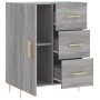 Aparador de madera de ingeniería gris Sonoma 69,5x34x90 cm de vidaXL, Aparadores - Ref: Foro24-827906, Precio: 94,04 €, Descu...