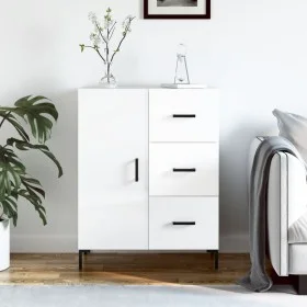 Hochglanzweißes Sperrholz-Sideboard 69,5 x 34 x 90 cm von vidaXL, Sideboards - Ref: Foro24-827918, Preis: 104,75 €, Rabatt: %