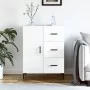 Hochglanzweißes Sperrholz-Sideboard 69,5 x 34 x 90 cm von vidaXL, Sideboards - Ref: Foro24-827918, Preis: 104,74 €, Rabatt: %