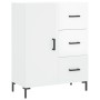 Aparador de madera contrachapada blanco brillante 69,5x34x90 cm de vidaXL, Aparadores - Ref: Foro24-827918, Precio: 105,98 €,...