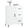 Aparador de madera contrachapada blanco brillante 69,5x34x90 cm de vidaXL, Aparadores - Ref: Foro24-827918, Precio: 105,98 €,...