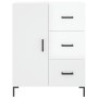 Aparador de madera contrachapada blanco brillante 69,5x34x90 cm de vidaXL, Aparadores - Ref: Foro24-827918, Precio: 105,98 €,...