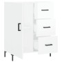 Aparador de madera contrachapada blanco brillante 69,5x34x90 cm de vidaXL, Aparadores - Ref: Foro24-827918, Precio: 105,98 €,...