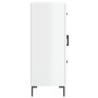 Aparador de madera contrachapada blanco brillante 69,5x34x90 cm de vidaXL, Aparadores - Ref: Foro24-827918, Precio: 105,98 €,...