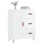 Hochglanzweißes Sperrholz-Sideboard 69,5 x 34 x 90 cm von vidaXL, Sideboards - Ref: Foro24-827886, Preis: 97,88 €, Rabatt: %