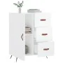 Hochglanzweißes Sperrholz-Sideboard 69,5 x 34 x 90 cm von vidaXL, Sideboards - Ref: Foro24-827886, Preis: 97,88 €, Rabatt: %