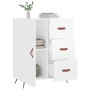 Hochglanzweißes Sperrholz-Sideboard 69,5 x 34 x 90 cm von vidaXL, Sideboards - Ref: Foro24-827886, Preis: 99,10 €, Rabatt: %