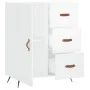 Hochglanzweißes Sperrholz-Sideboard 69,5 x 34 x 90 cm von vidaXL, Sideboards - Ref: Foro24-827886, Preis: 97,88 €, Rabatt: %