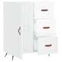 Hochglanzweißes Sperrholz-Sideboard 69,5 x 34 x 90 cm von vidaXL, Sideboards - Ref: Foro24-827886, Preis: 99,10 €, Rabatt: %