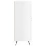 Aparador de madera contrachapada blanco brillante 69,5x34x90 cm de vidaXL, Aparadores - Ref: Foro24-827886, Precio: 99,01 €