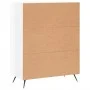 Hochglanzweißes Sperrholz-Sideboard 69,5 x 34 x 90 cm von vidaXL, Sideboards - Ref: Foro24-827886, Preis: 97,88 €, Rabatt: %