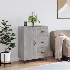 Sonoma-graues Sideboard aus Holzwerkstoff, 69,5 x 34 x 90 cm von vidaXL, Sideboards - Ref: Foro24-827890, Preis: 68,11 €, Rab...