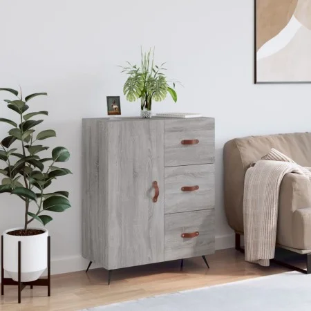 Aparador de madera de ingeniería gris Sonoma 69,5x34x90 cm de vidaXL, Aparadores - Ref: Foro24-827890, Precio: 68,09 €, Descu...