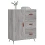 Aparador de madera de ingeniería gris Sonoma 69,5x34x90 cm de vidaXL, Aparadores - Ref: Foro24-827890, Precio: 68,09 €, Descu...