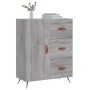 Sonoma-graues Sideboard aus Holzwerkstoff, 69,5 x 34 x 90 cm von vidaXL, Sideboards - Ref: Foro24-827890, Preis: 68,70 €, Rab...