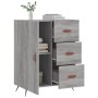 Sonoma-graues Sideboard aus Holzwerkstoff, 69,5 x 34 x 90 cm von vidaXL, Sideboards - Ref: Foro24-827890, Preis: 68,70 €, Rab...