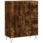 Aparador de madera de ingeniería roble ahumado 69,5x34x90 cm de vidaXL, Aparadores - Ref: Foro24-827913, Precio: 65,55 €, Des...