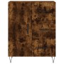 Aparador de madera de ingeniería roble ahumado 69,5x34x90 cm de vidaXL, Aparadores - Ref: Foro24-827913, Precio: 66,14 €