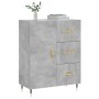 Concrete gray engineered wood sideboard 69.5x34x90 cm by vidaXL, Sideboards - Ref: Foro24-827896, Price: 75,61 €, Discount: %