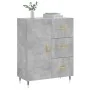 Concrete gray engineered wood sideboard 69.5x34x90 cm by vidaXL, Sideboards - Ref: Foro24-827896, Price: 67,40 €, Discount: %