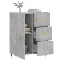 Concrete gray engineered wood sideboard 69.5x34x90 cm by vidaXL, Sideboards - Ref: Foro24-827896, Price: 75,61 €, Discount: %