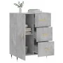 Concrete gray engineered wood sideboard 69.5x34x90 cm by vidaXL, Sideboards - Ref: Foro24-827896, Price: 67,40 €, Discount: %