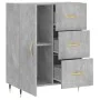 Concrete gray engineered wood sideboard 69.5x34x90 cm by vidaXL, Sideboards - Ref: Foro24-827896, Price: 67,40 €, Discount: %
