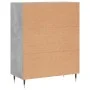 Concrete gray engineered wood sideboard 69.5x34x90 cm by vidaXL, Sideboards - Ref: Foro24-827896, Price: 67,40 €, Discount: %