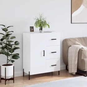 White engineered wood sideboard 69.5x34x90 cm by vidaXL, Sideboards - Ref: Foro24-827924, Price: 104,23 €, Discount: %