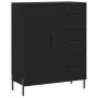 Black engineered wood sideboard 69.5x34x90 cm by vidaXL, Sideboards - Ref: Foro24-827925, Price: 107,24 €, Discount: %