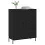 Aparador de madera de ingeniería negro 69,5x34x90 cm de vidaXL, Aparadores - Ref: Foro24-827925, Precio: 108,59 €, Descuento: %
