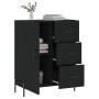 Aparador de madera de ingeniería negro 69,5x34x90 cm de vidaXL, Aparadores - Ref: Foro24-827925, Precio: 108,59 €, Descuento: %