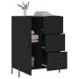 Black engineered wood sideboard 69.5x34x90 cm by vidaXL, Sideboards - Ref: Foro24-827925, Price: 107,24 €, Discount: %