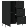 Black engineered wood sideboard 69.5x34x90 cm by vidaXL, Sideboards - Ref: Foro24-827925, Price: 108,59 €, Discount: %