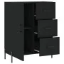 Black engineered wood sideboard 69.5x34x90 cm by vidaXL, Sideboards - Ref: Foro24-827925, Price: 107,24 €, Discount: %