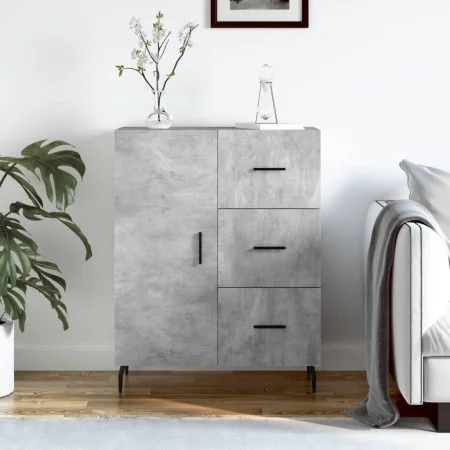 Concrete gray engineered wood sideboard 69.5x34x90 cm by vidaXL, Sideboards - Ref: Foro24-827936, Price: 99,87 €, Discount: %