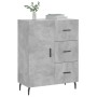 Concrete gray engineered wood sideboard 69.5x34x90 cm by vidaXL, Sideboards - Ref: Foro24-827936, Price: 100,89 €, Discount: %