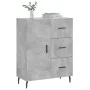 Concrete gray engineered wood sideboard 69.5x34x90 cm by vidaXL, Sideboards - Ref: Foro24-827936, Price: 99,87 €, Discount: %
