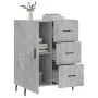 Concrete gray engineered wood sideboard 69.5x34x90 cm by vidaXL, Sideboards - Ref: Foro24-827936, Price: 99,87 €, Discount: %